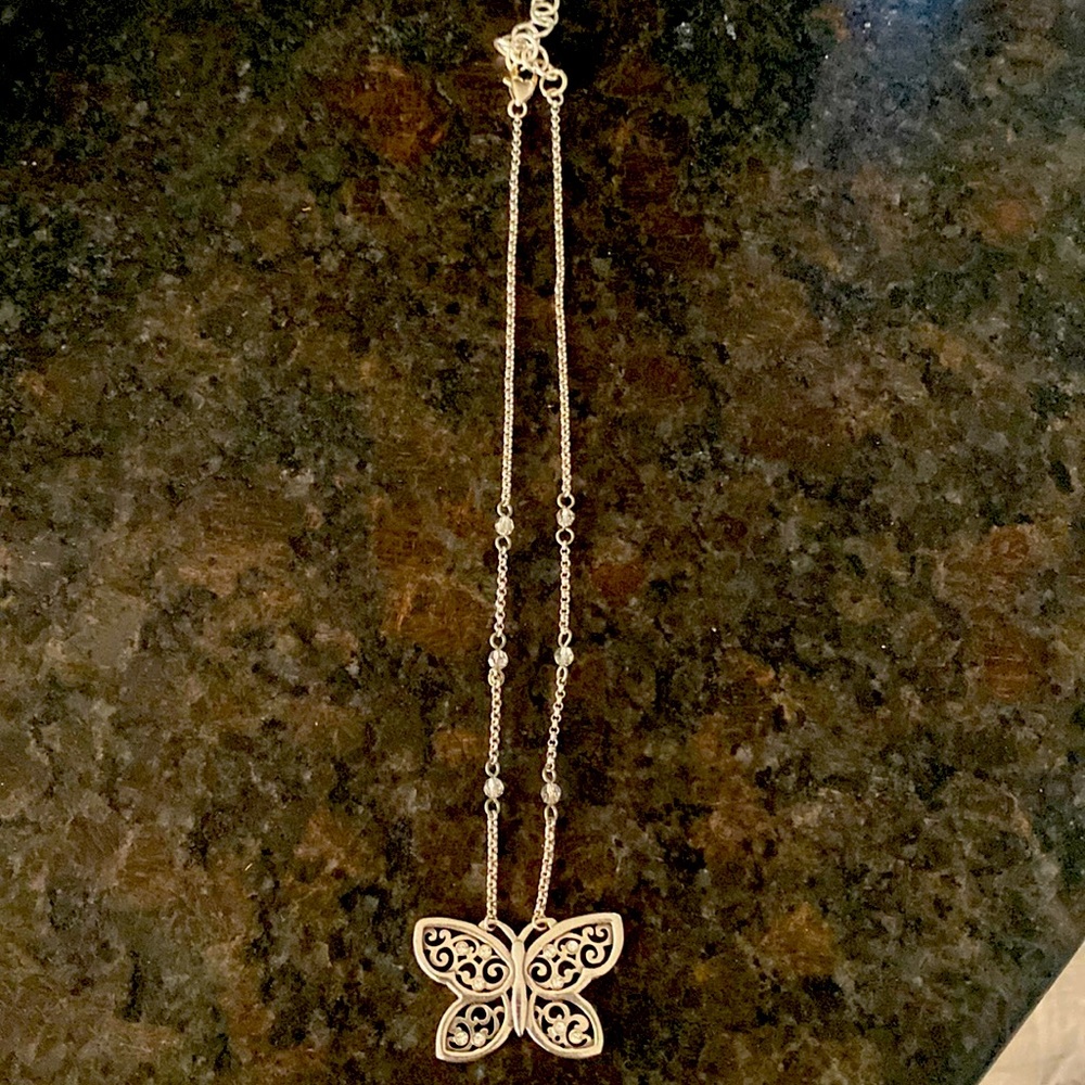 Brighton silver butterfly necklace